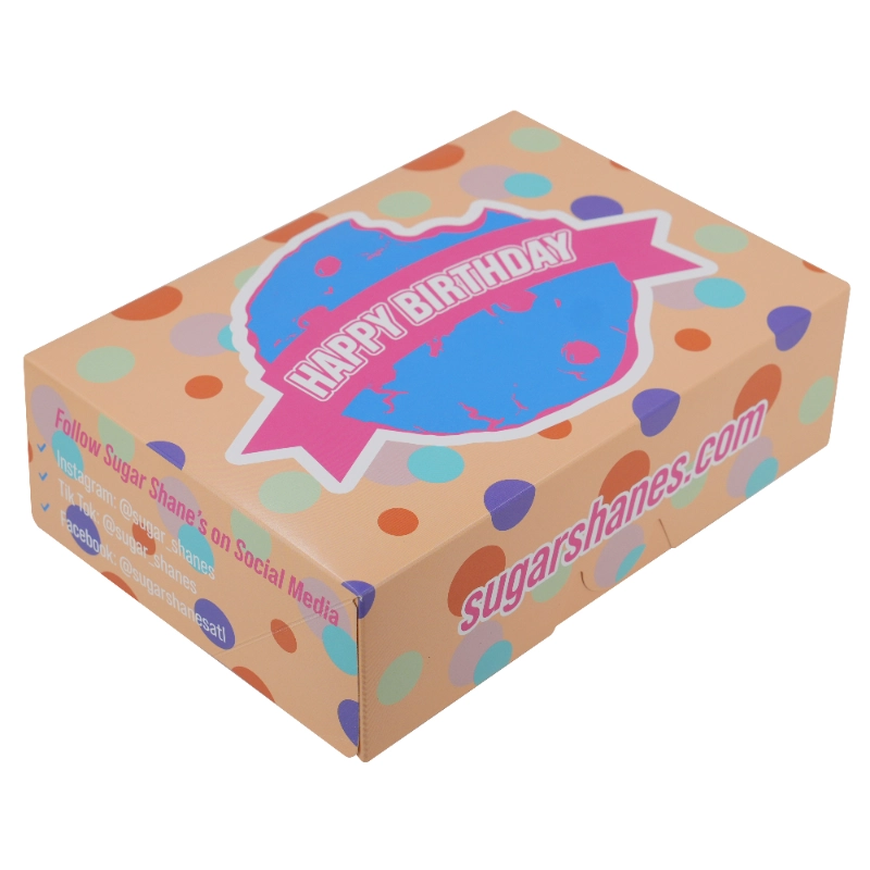 Custom Printed Donut Paper Box Food Grade Bakery Packaging Box for Donuts Pastry Cake Gift Folding Paper Box - Image 4