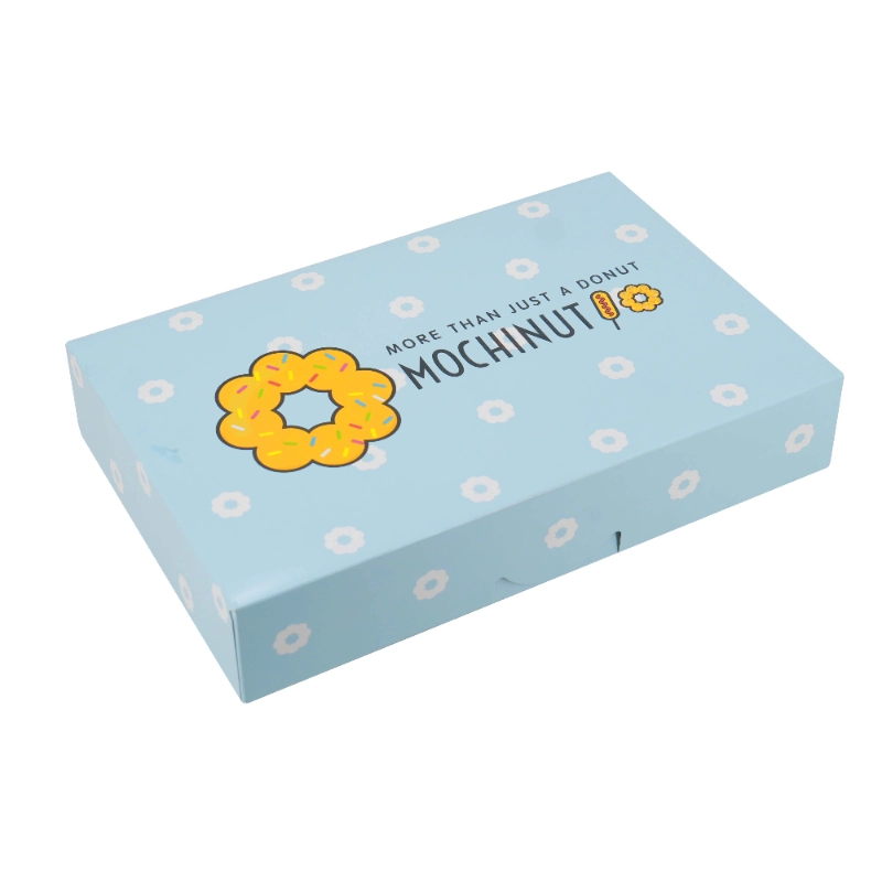 Custom Printed Donut Paper Box Food Grade Bakery Packaging Box for Donuts Pastry Cake Gift Folding Paper Box - Image 5