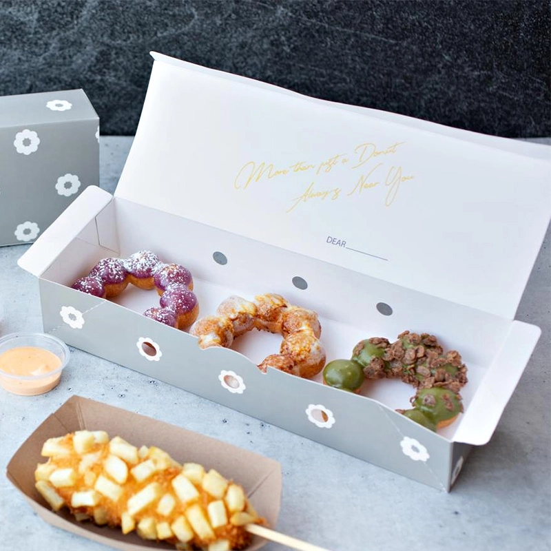 Custom donut paper boxes